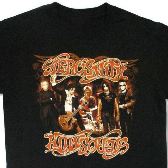 VINTAGE AEROSMITH HOT ROCKS TOUR 2006 BLACK - Picture 1 of 2